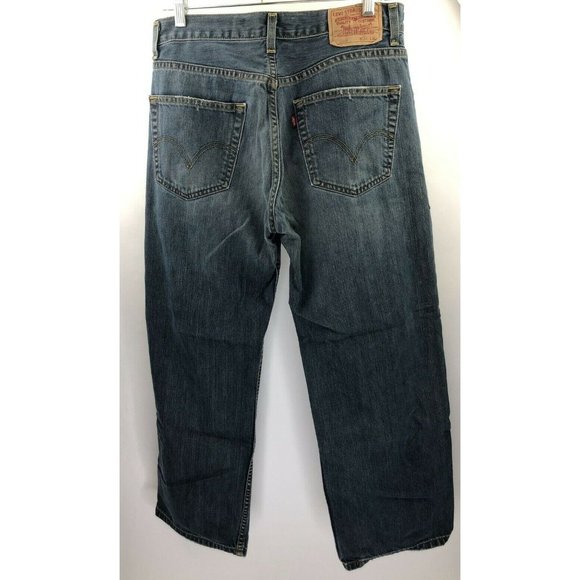 Men's Levi's 569 Loose Straight Jeans Size 31x30 - Picture 3 of 9